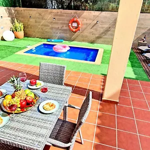 Ferienhaus Casa Taramar - - Max 8 Personen - Pool - Meerblick - Strandnah Сasa de vacaciones Tarajalejo